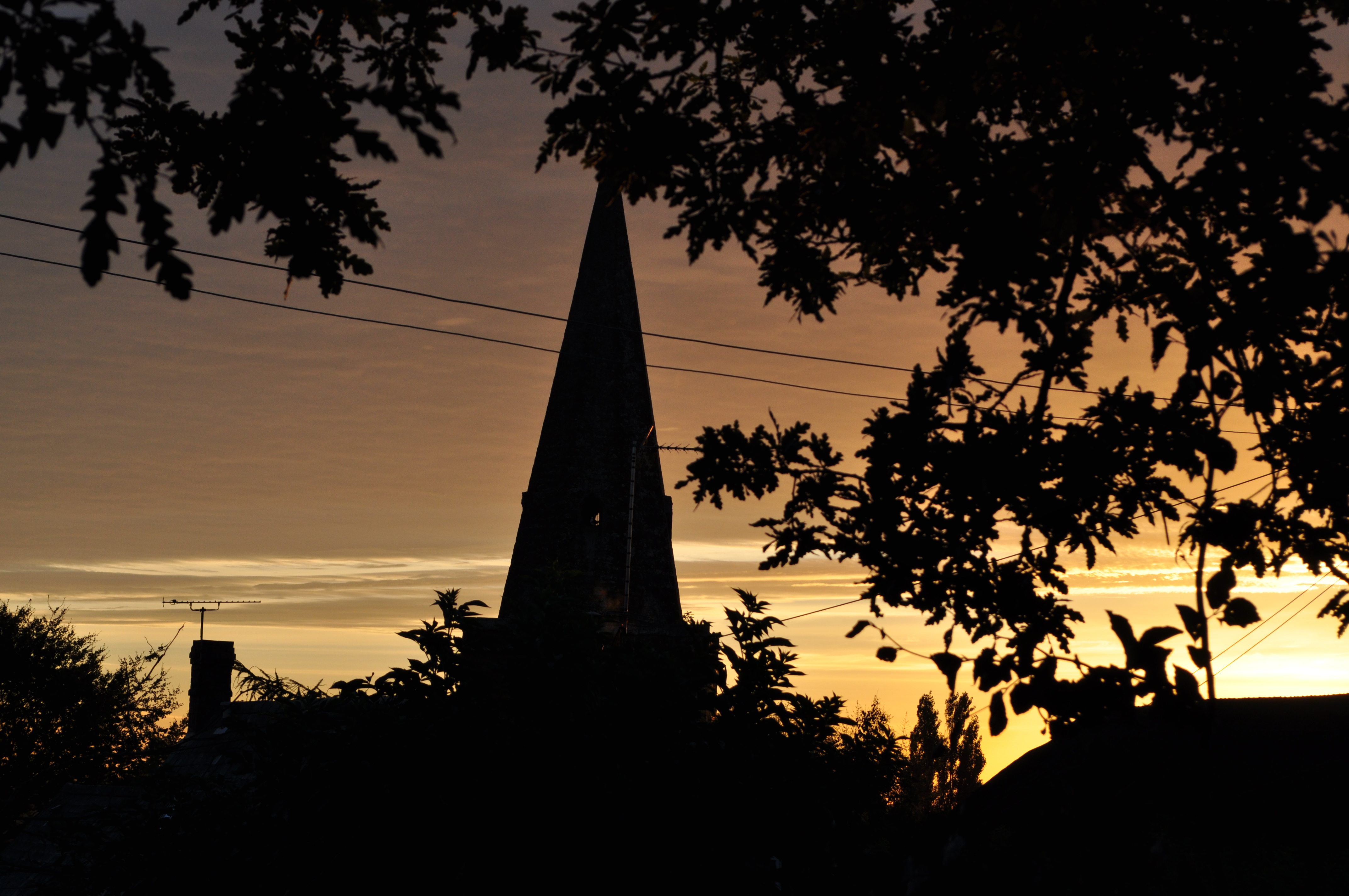 Silhouette of Shotteswell Church