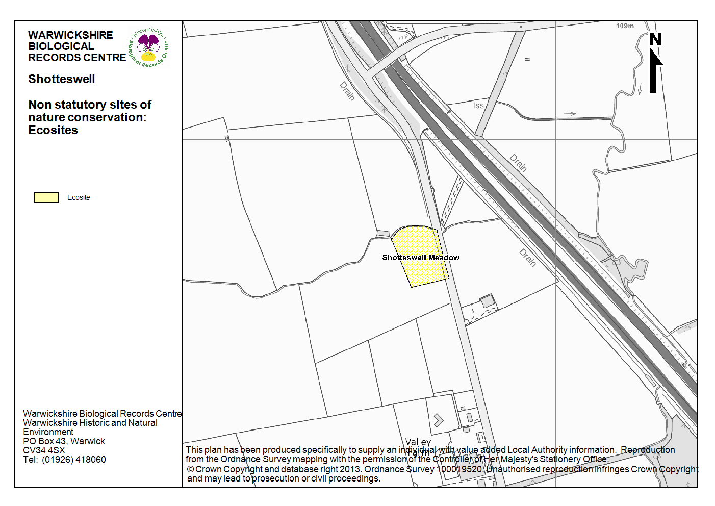 Scenic view of Shotteswell Meadow, a local ecosite.