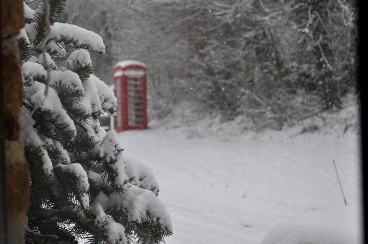 Phone Box in the Winter